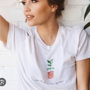 Kristinmade Watch Me Grow Distressed Tee